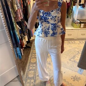 Anthropologie White and Blue Floral Blouse NWT
Several sizes available all new